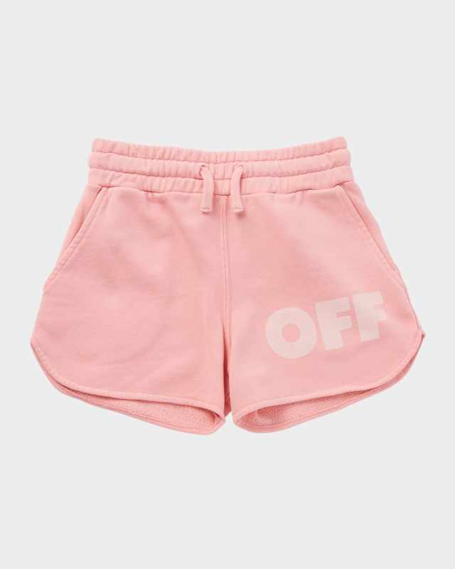 Girl's Logo Garment-Dyed Shorts, Size 4-